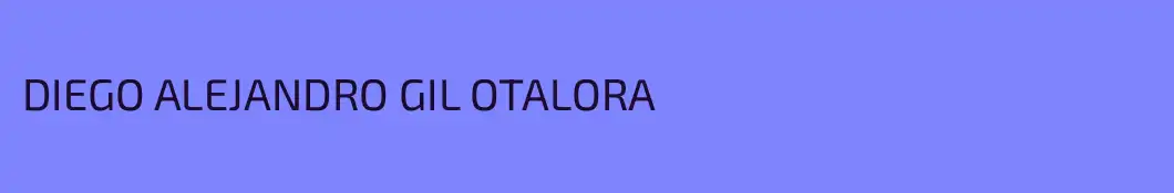 DIEGO ALEJANDRO GIL OTALORA